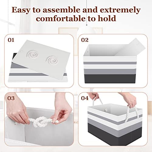 Fab totes Storage Bins 8-Pack, Foldable Storage Baskets - Image 4