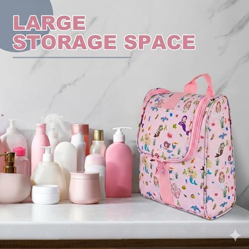 Remobia Hicol Cute Cartoon Hanging Kids Toiletry Bag Children Travel Cosmetic - Image 6