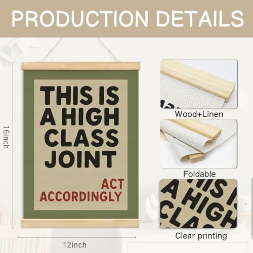 NaZaUK This Is A High Class Joint Wall Art Poster Hanger Frame, Minimalist - Image 5