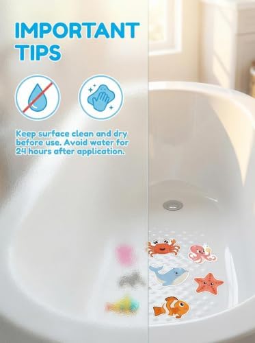 26Pcs Non Slip Bathtub Stickers, Cute Ocean Creature Stickers - Image 5