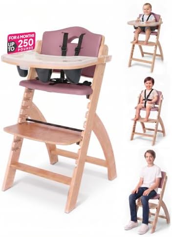 Abiie Beyond Junior Convertible Wooden High Chair by Abiie