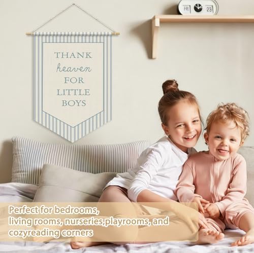 Baby Boys Room Nursery Decor, Thank Heaven - Image 3