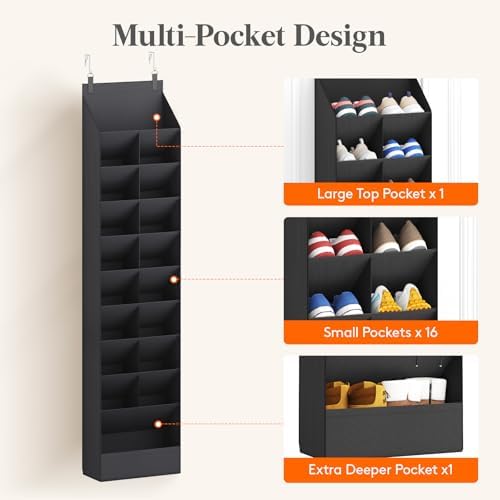 Lifewit 10 Tier Over the Door Shoe Organizer - Image 6