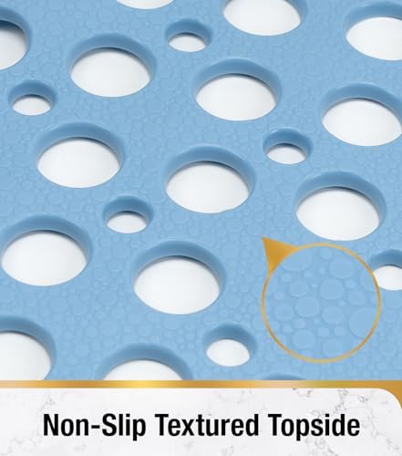HITSLAM Bathtub Mat Non Slip, 35 x 16 Inch Long TPE Bath Mat - Image 4