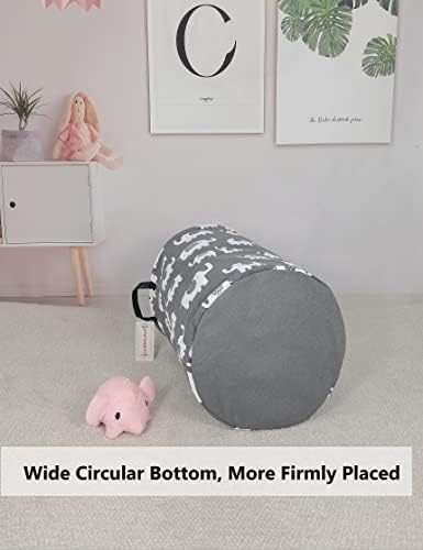 Foldable Waterproof Round Fabric Laundry Basket Home - Image 5