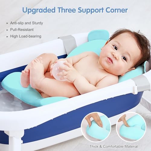Colorlife Baby Bath Seat Support Net Infant Bathing Seat Support Mat, - Image 5