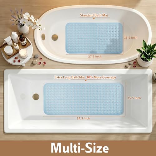 Yimobra Bathtub Mat Non Slip, Super Strong Suction Cups, Machine Washable Fast - Image 6