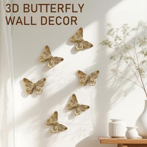 GUSFREUD 3D Butterfly Wall Decor Set – Resin Wall Decor - Image 2