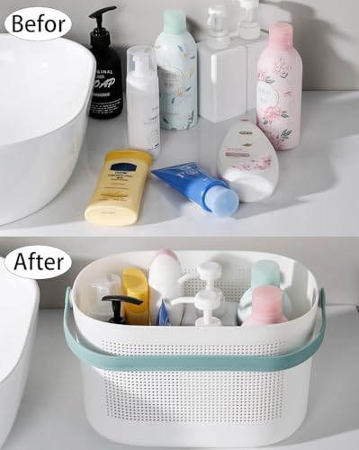 Plastic Portable Shower Caddy Basket, Storage Organizer, 2 Pack - Image 2