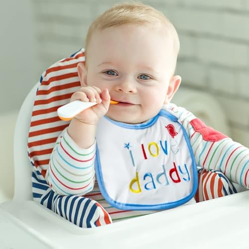 7Pcs Cotton Waterproof Baby Bibs Hook Loop Closure Newborn Bib Keepsake Baby - Image 2