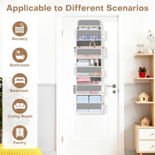 Over the Door Organizer, 5 Large Pocket Hanging Storage - Image 3