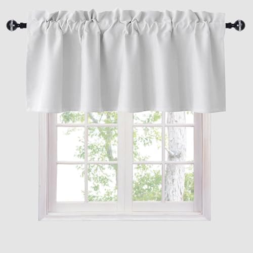 Hiasan Greyish White Valance Curtains by Hiasan