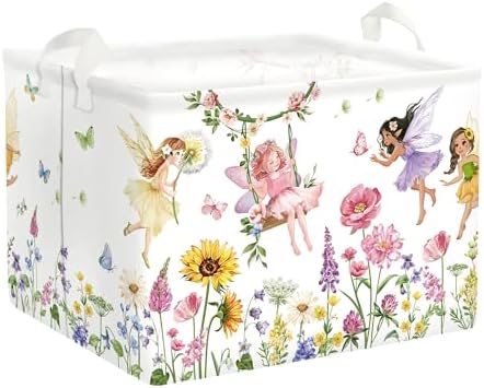 Clastyle Lovely Princess Laundry Basket Kids Clothes Book Storage Basket Gift by Clastyle