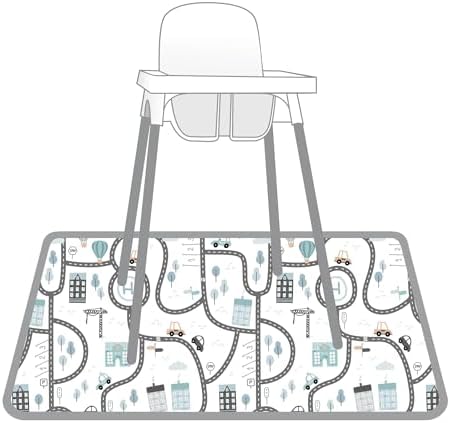 BapronBaby Tiny Town Waterproof Splash Mat Catch All Floor Cover - Image 3