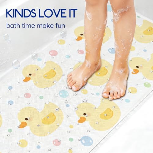 Kids Bathtub Mat Non Slip, 40 x 16 Inch Tub Mat - Image 6