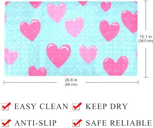 Shower Mat Bathtub Mat, 26.8x15.1 inch, Non-Slip Bath Mat - Image 4