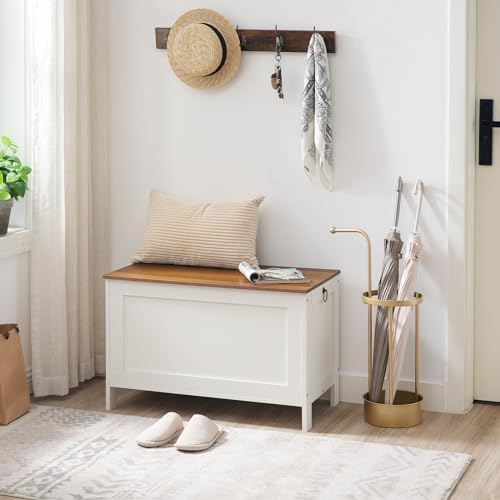 HOOBRO Toy Box, Retro Wooden Look Storage Chest - Image 5