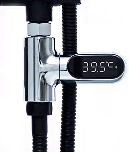 Led Display Water Shower Thermometer Self-Generating Electric Power Monitor by Unknown