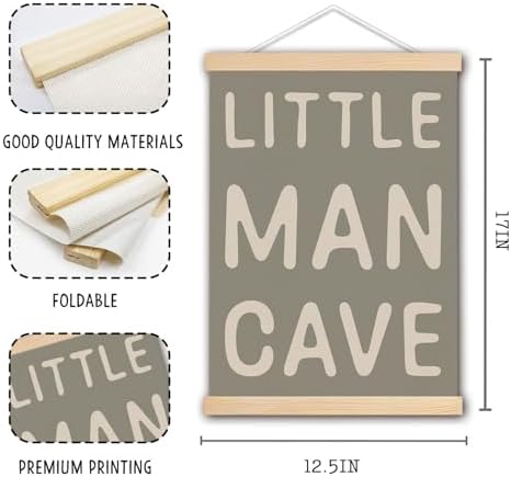 DNEULYR Little Man Cave Wall Art Poster, Baby Boy Nursery Decor, Nursery Wall - Image 6