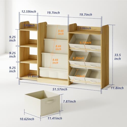 Kids Bookshelf and Toy Storage - Image 2