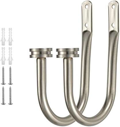 Curtain Holders, 2 Pack Matte Nickel Decorative Curtain Holdbacks - Image 2