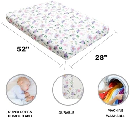 4 Pack Butterfly Baby Crib Sheets - Image 7