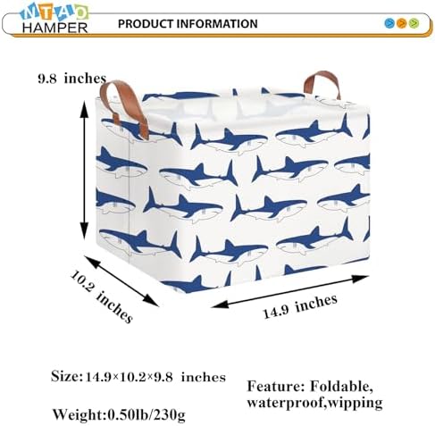 NTAOHAMPER Rectangular Storage Basket, Collapsible Gift Basket - Image 6