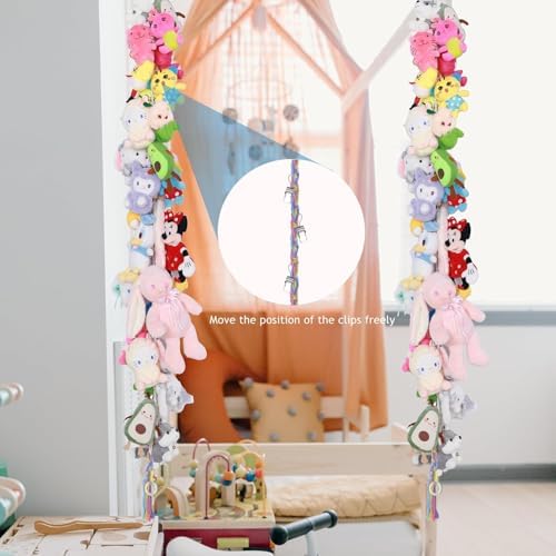 2PCS Stuffed Animals Storage Chain Organizers 80" Cotton Hanging Storage Chain - Image 7