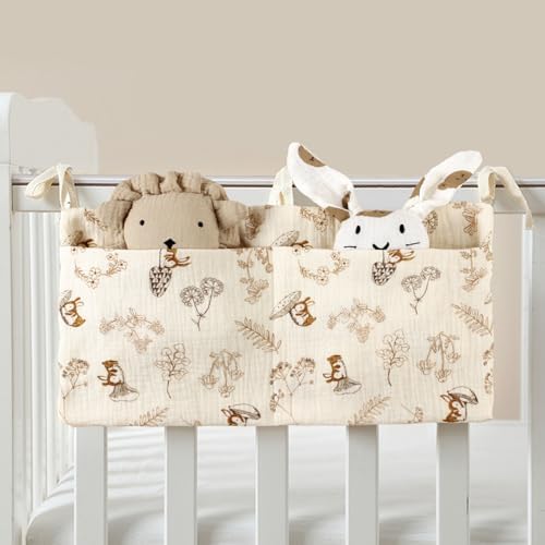 Baby Bedside Hanging Bags Storage Organizer Milk Bottle Toy Crib Baby Nappy-Bag - Image 2