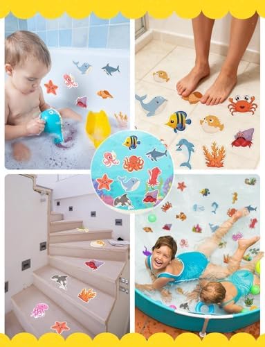 26Pcs Non Slip Bathtub Stickers, Cute Ocean Creature Stickers - Image 7