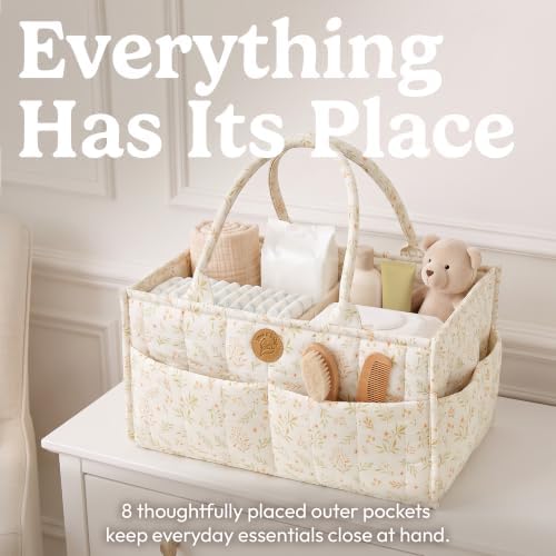 Floral Diaper Caddy Organizer - Image 3