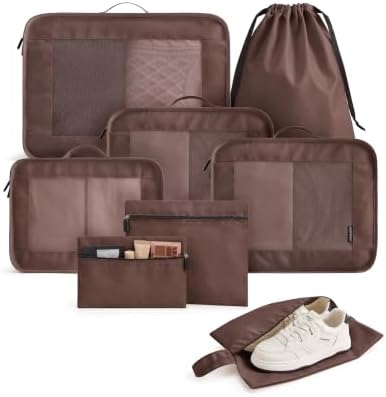 LIGHT FLIGHT 8 Set Packing Cubes by LIGHTFLIGHT
