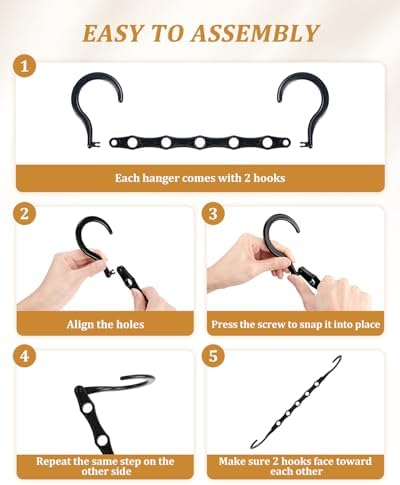 AMKUFO Hangers-Space-Saving 16 Pack Space-Saver, Plastic Magic Hangers - Image 3