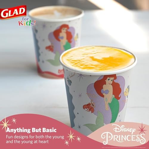 Glad for Kids Disney Princess Paper Cups, 9 Oz - Image 3