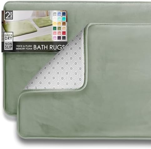 Clara Clark 2 Piece Bathroom Rug Set - Image 3