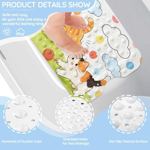 Kids Bathtub Mat, Non Slip Cartoon Bath Mat - Image 3