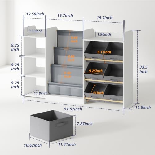 Kids Bookshelf and Toy Storage - Image 2