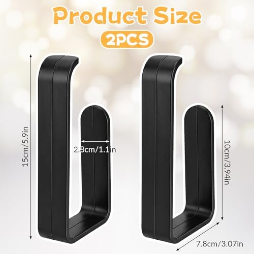 Grevosea 2 Pack Adhesive Curtain Holdbacks No Drill Curtain Tiebacks Curtain - Image 2