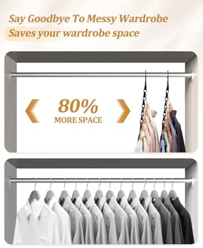 AMKUFO Hangers-Space-Saving 16 Pack Space-Saver, Plastic Magic Hangers - Image 7