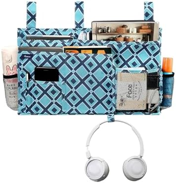 Surblue Bedside Caddy Hanging Bed Organizer Storage Bag Pocket - Image 2