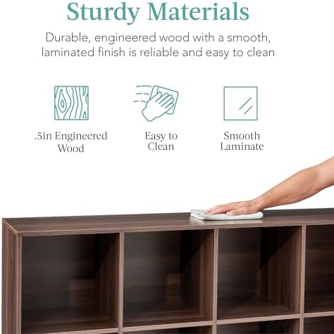 Best Choice Products 8-Cube Storage Organizer, 11in Shelf Opening, Display Shelf - Image 6