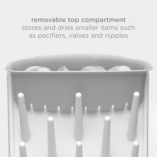 Ubbi Vertical Baby Bottle Drying Rack, Space Saving Countertop Drying Rack Baby - Image 4