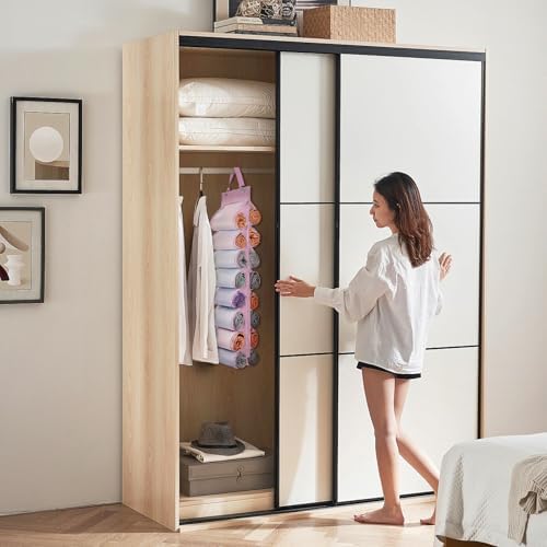 DHSFKBE Legging Organizer Storage, T Shirt Organizer, Foldable Hanging Closet - Image 2