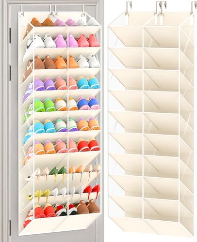 UVIAHOMI 20-30 Pairs Over the Door Shoe Organizer, 10-Tier Door Shoes Rack by UVIAHOMIHOMEORGANIZER