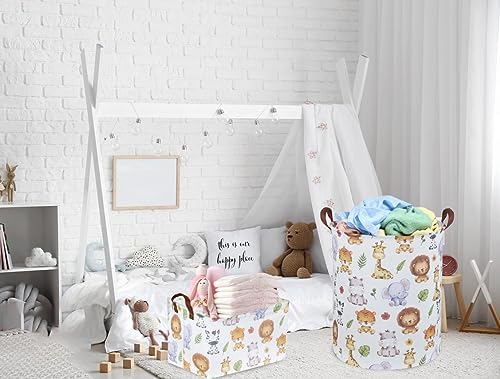 Rectangular Kids Storage Bins, Baby Baskets Organizer.Waterproof PE Coating - Image 3