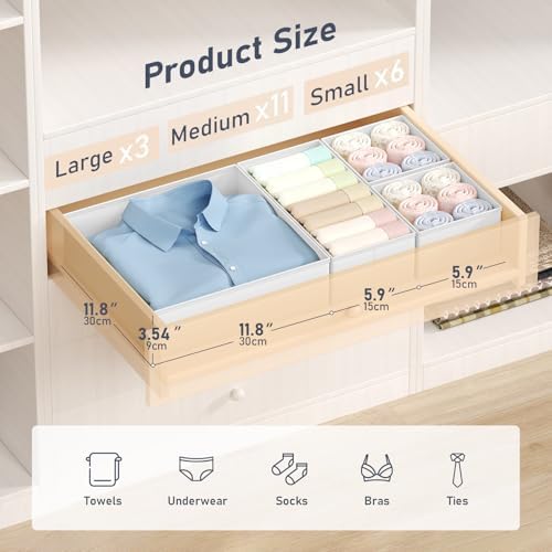 DIMJ Drawer Organizer Clothes - Image 2