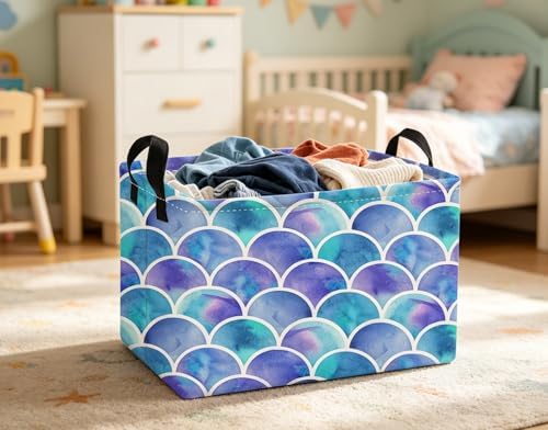 Essme Rectangular Girl Basket, Kids Storage Bins Organizer - Image 4