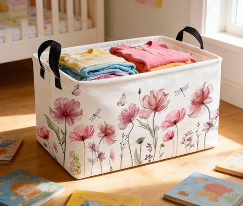 Essme Rectangular Flower Basket, Girls Baskets Empty - Image 4