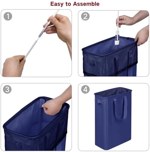 efluky Slim Laundry Basket, Narrow Laundry Hamper - Image 6