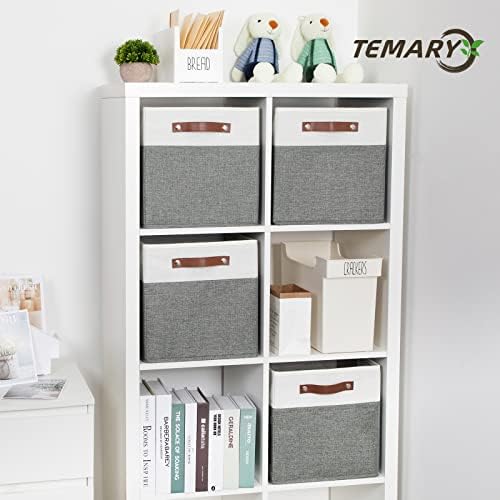Temary Storage Cubes 12x12 Fabric Cube Storage Bins Foldable Storage Baskets - Image 6